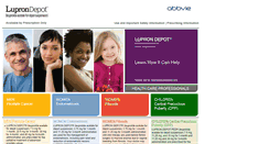 Desktop Screenshot of lupron.com
